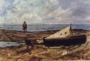 Giovanni Fattori On the Beach oil painting reproduction